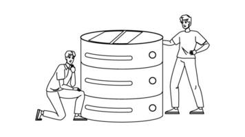 software database performance analyzing people vector