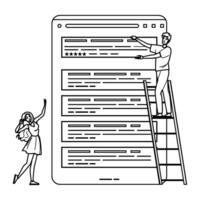 featured snippet people vector