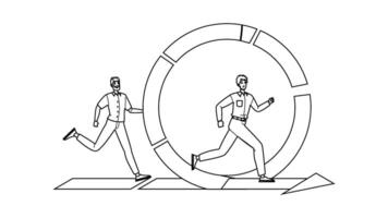 agile iterative development people vector
