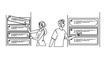 management priority task workflow people vector
