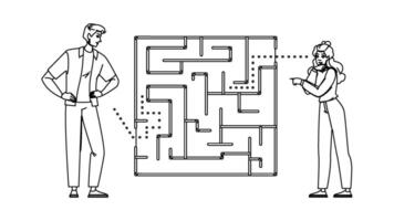 complex problem solving people vector