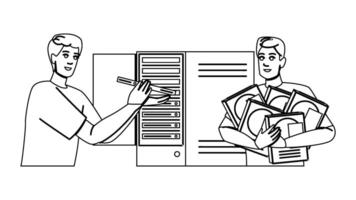 storage raid arrays people vector