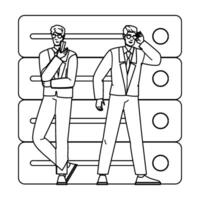 integrity server data security protocol people vector