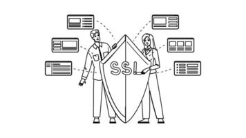 website ssl secure sockets layer vector