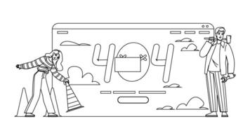 found 404 error vector