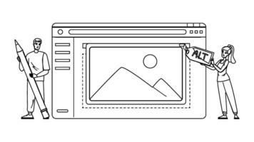 image alt text vector