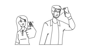 scan biometric authentication vector