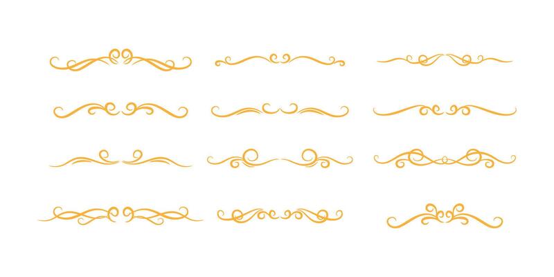 Gold Divider Line