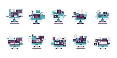 Web Development Illustration vector