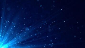 Magical Blue Background Animation With Particles And Lights Loop video