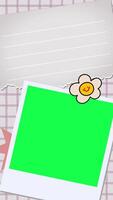 Scrapbook style journaling in 4K animation with paper cutouts and photo placeholders perfect for creative projects memory keeping or digital storytelling video