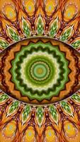 Mesmerizing motion in 4K animation of a kaleidoscope shaped like a hypnotic eye ideal for abstract themes background visuals or creative projects video