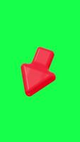 4K animation of a 3D arrow with green screen background ideal for direction navigation infographic technology or business themed visuals video