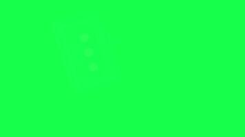 4K 3D animation of a bubble chat icon on a green screen background, perfect for communication, messaging, digital content, media design, or online interaction themes video