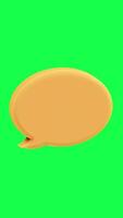 4K 3D animation showcasing bubble chat icons in glossy candy colors with green screen background ideal for vibrant modern communication visuals and creative tech inspired digital designs video