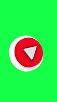 4K 3D animation of a play button on a green screen background, ideal for digital interfaces, media playback icons, user experience elements, and tech visuals video