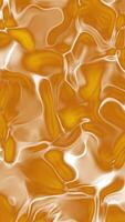 Abstract Fluid Flowing with Light Reflections in Amber Tones Slow Motion video