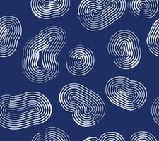 Seamless hand drawn brush lines abstract organic shapes pattern, Japanese folk and ethnic wood carving, engraving texture background, simple graphic for textile, carpet, decoration vector