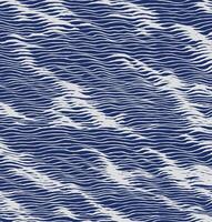 Handcrafted brush lines abstract waves and water pattern, Japanese folk and ethnic wood carving, hand drawn texture background, simple graphic for textile, carpet, decoration vector