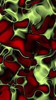 Abstract Flowing Forms Animation in Red and Pale Green Motion Graphic video