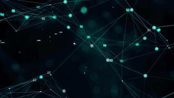 A network of connected dots and lines video