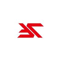 letter tr simple abstract dynamic geometric logo vector