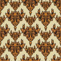 Festive Ornamental Seamless Pattern with Subtle Glamour vector