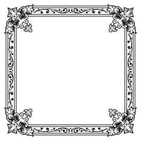 Ornamental Frames Geometric Outlines Decorative Smooth Edges vector
