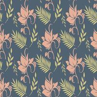 Lovely Leaf Seamless Pattern for Soft Designs Seamless Pattern vector