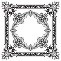 Ornamental Frames Geometric Lineart Decorative Luxury Element vector