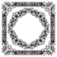 Ornamental Frames Geometric Lineart Decorative Neat Shapes vector