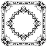 Ornamental Frames Geometric Outlines Decorative Artistic Harmony vector