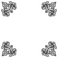 Ornamental Frames Geometric Corner Outlines Decorative Minimalist Wave Flourishes vector