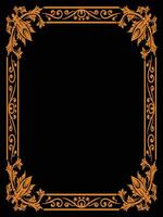 Ornamental Frame with Tree and Leaf Border Details vector