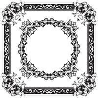 Ornamental Frames Geometric Outlines Decorative Sleek Element vector