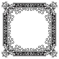 Ornamental Border Geometric Outlines Decorative Clean Structure vector