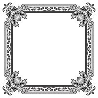 Ornamental Frames Geometric Lineart Decorative Smooth Ornament vector