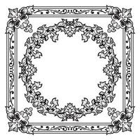 Ornamental Frames Geometric Outlines Decorative Decorative Ribbon Motifs vector
