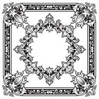 Ornamental Border Geometric Outlines Decorative Artistic Layout vector