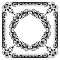 Ornamental Frames Geometric Outlines Decorative Visual Edge vector