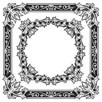 Ornamental Frames Geometric Outlines Decorative Clean Look vector