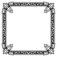 Ornamental Border Geometric Lineart Decorative Subtle Outline vector
