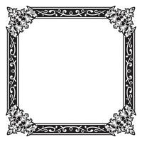 Ornamental Border Geometric Lineart Decorative Modern Pattern vector
