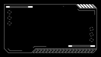 Futuristic interface frame UI panel video