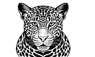 Leopard Animal Art and Template vector