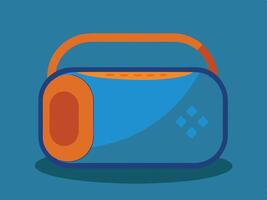Modern illustration of a stylish portable bluetooth speaker design vector