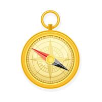 Compass tool navigation instrument illustration on white background vector