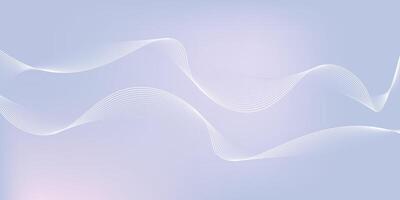 Abstract grey background with dynamic glowing wavy lines. vector