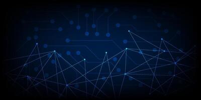 Connected polygons plexus background, digital data visualization. ill vector
