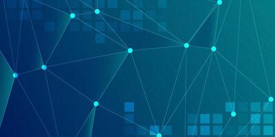 Digital technology banner blue green background concept, cyber technology light effect, abstract tech, innovation future data, internet network, Ai big data, lines dots connection, illustration vector